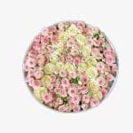 Caixa de Flores primaveril com letra A