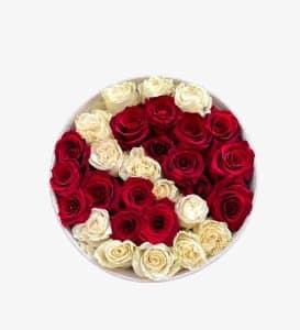 Rosas vermelhas com letra S