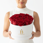 Caixa com 25 Rosas Vermelhas