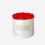 Caixa de Flores vermelhas preservadas